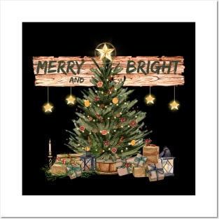 Merry and Bright Posters and Art